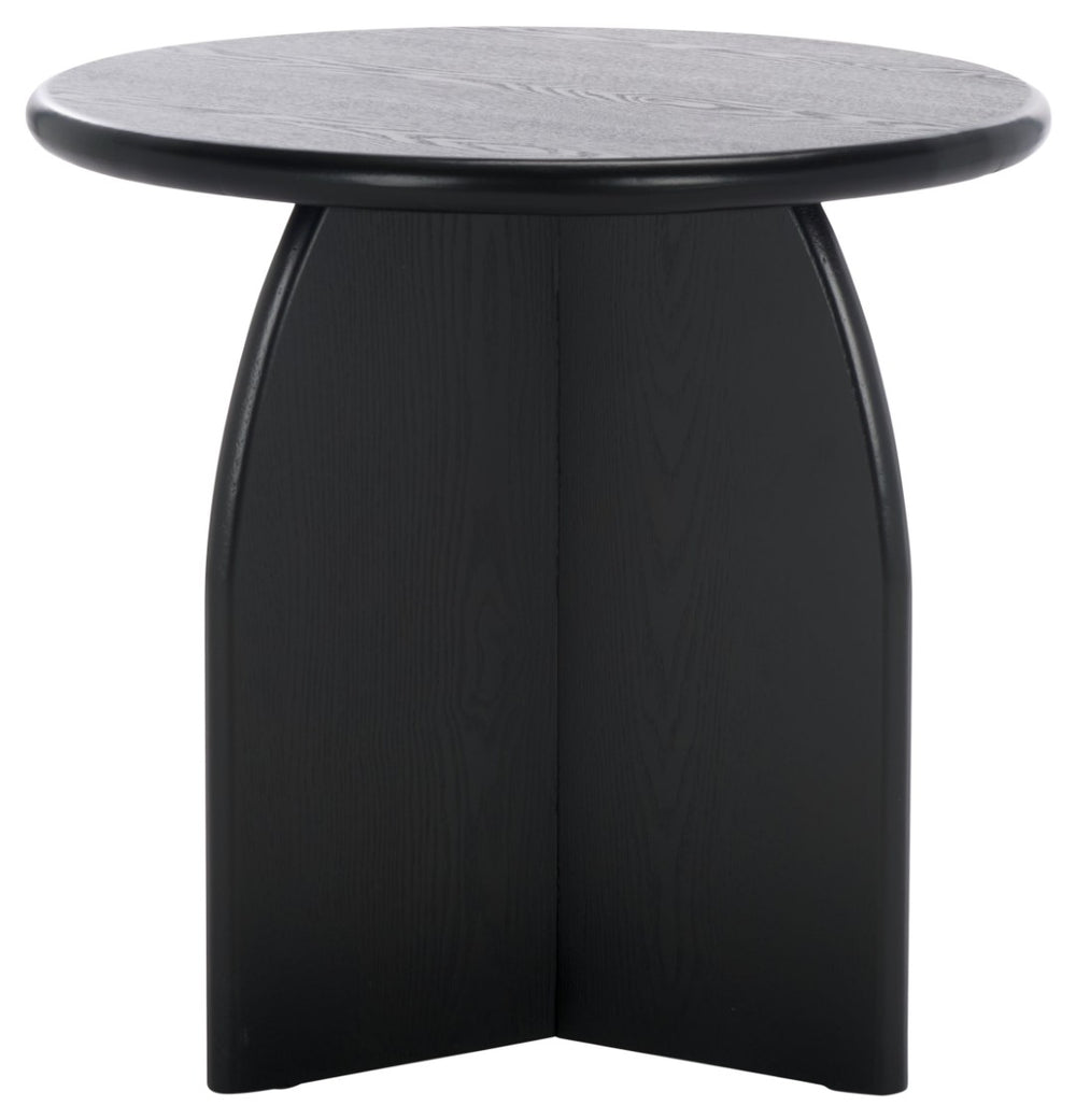Safavieh Barazi Round End Table - Modern Design For Stylish Living Spaces, Compact And Durable Surface Solution Black ACC2303A