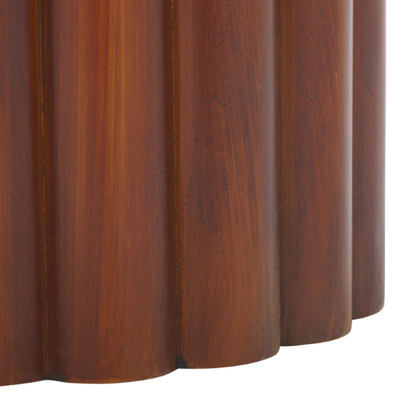 Safavieh Monka Round End Table – Modern Minimalist Mdf Table Perfect For Small Spaces And Stylish Decor Confirmed Walnut ACC2304A