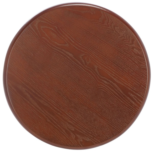 Safavieh Monka Round End Table – Modern Minimalist Mdf Table Perfect For Small Spaces And Stylish Decor Confirmed Walnut ACC2304A