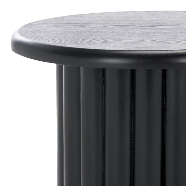 Safavieh Monka Round End Table – Modern Minimalist Mdf Table Perfect For Small Spaces And Stylish Decor Black ACC2304B