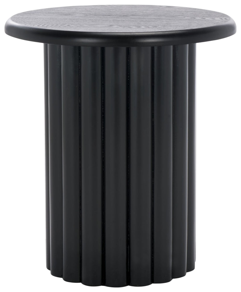 Safavieh Monka Round End Table – Modern Minimalist Mdf Table Perfect For Small Spaces And Stylish Decor Black ACC2304B
