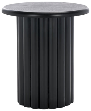 Safavieh Monka Round End Table – Modern Minimalist Mdf Table Perfect For Small Spaces And Stylish Decor Black ACC2304B