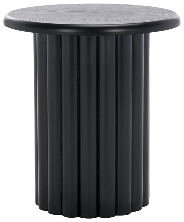Safavieh Monka Round End Table – Modern Minimalist Mdf Table Perfect For Small Spaces And Stylish Decor Black ACC2304B