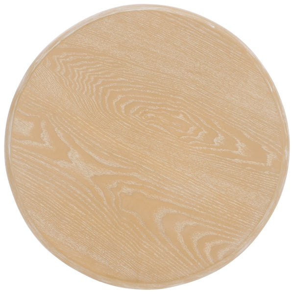 Safavieh Monka Round End Table – Modern Minimalist Mdf Table Perfect For Small Spaces And Stylish Decor Bleached White 2 ACC2304C