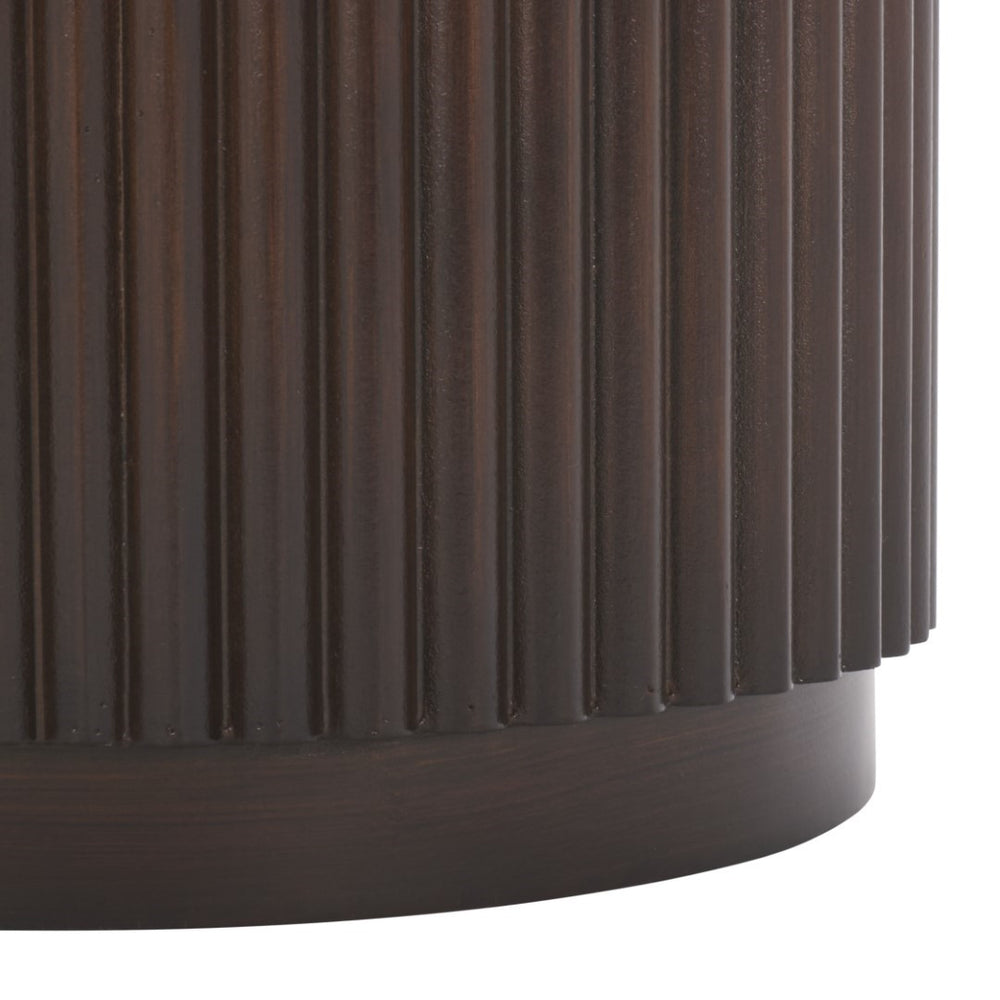 Safavieh Agami Round Accent Table - Dark Brown Wood Elegance For Stylish Living Spaces & Rustic Charm Dark Brown Wood Acc2305a