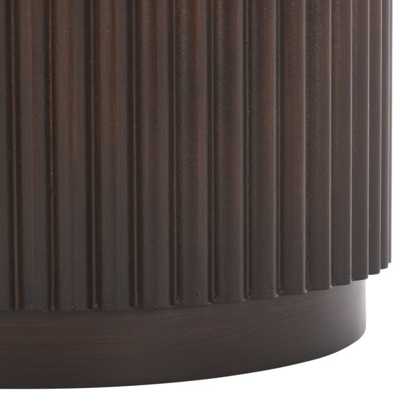 Safavieh Agami Round Accent Table - Dark Brown Wood Elegance For Stylish Living Spaces & Rustic Charm Dark Brown Wood Acc2305a