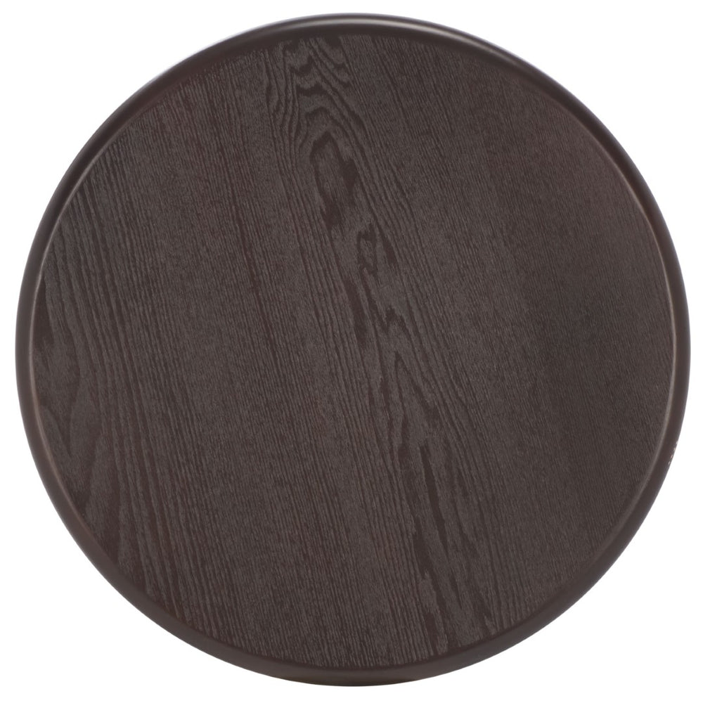 Safavieh Agami Round Accent Table - Stylish Dark Brown Ash Veneer For Living Room, Bedroom & Entryway Decor ACC2305A