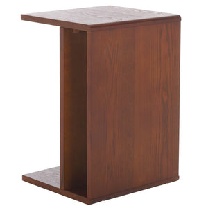 Safavieh Aeon End Table - Elevate Your Space With Sophisticated Elegance And Timeless Wooden Craftsmanship Walnut Wood Acc2306a