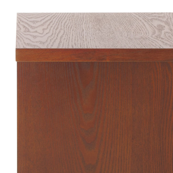 Safavieh Aeon End Table - Elevate Your Space With Sophisticated Elegance And Timeless Wooden Craftsmanship Walnut Wood Acc2306a