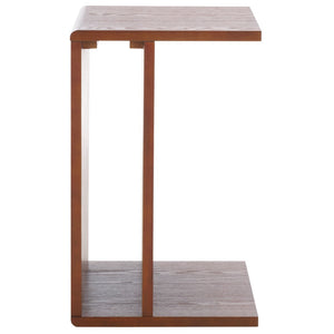 Safavieh Aeon End Table - Elevate Your Space With Sophisticated Elegance And Timeless Wooden Craftsmanship Walnut Wood Acc2306a