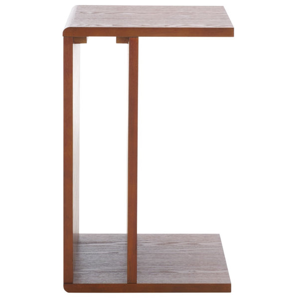 Safavieh Aeon End Table - Elevate Your Space With Sophisticated Elegance And Timeless Wooden Craftsmanship Walnut Wood Acc2306a