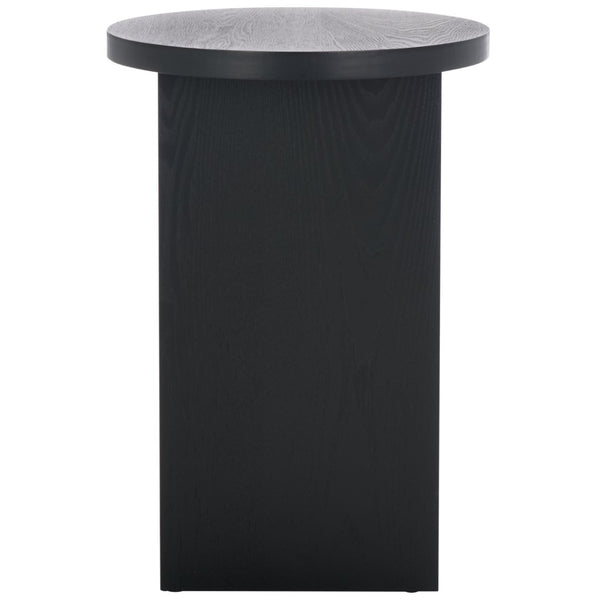 Safavieh Barashi Round End Table - Timeless Accent Piece With Compact Design For Living Room Or Bedroom Use Black ACC2307B