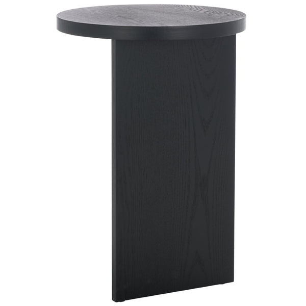 Safavieh Barashi Round End Table - Timeless Accent Piece With Compact Design For Living Room Or Bedroom Use Black ACC2307B
