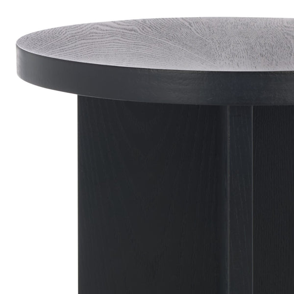 Safavieh Barashi Round End Table - Timeless Accent Piece With Compact Design For Living Room Or Bedroom Use Black ACC2307B