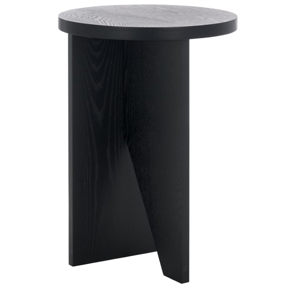 Safavieh Barashi Round End Table - Timeless Accent Piece With Compact Design For Living Room Or Bedroom Use Black ACC2307B