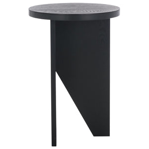 Safavieh Barashi Round End Table - Timeless Accent Piece With Compact Design For Living Room Or Bedroom Use Black ACC2307B