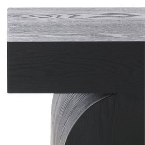 Safavieh Baraki End Table - Elegant Wooden Design To Elevate Your Home Decor With Style And Durability Black Wood Acc2308a