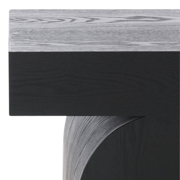 Safavieh Baraki End Table - Elegant Wooden Design To Elevate Your Home Decor With Style And Durability Black Wood Acc2308a