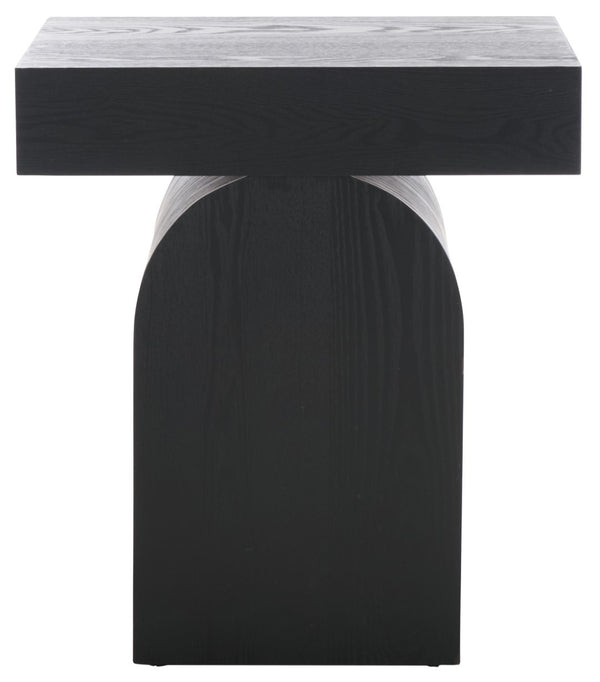 Safavieh Baraki End Table - Elegant Wooden Design To Elevate Your Home Decor With Style And Durability Black Wood Acc2308a