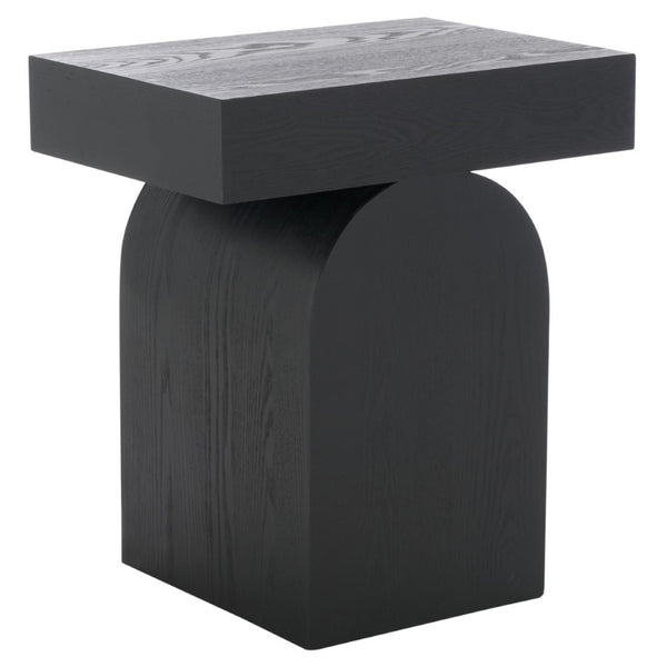 Safavieh Baraki End Table - Elegant Wooden Design To Elevate Your Home Decor With Style And Durability Black Wood Acc2308a