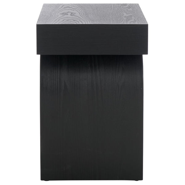 Safavieh Baraki End Table - Elegant Wooden Design To Elevate Your Home Decor With Style And Durability Black Wood Acc2308a