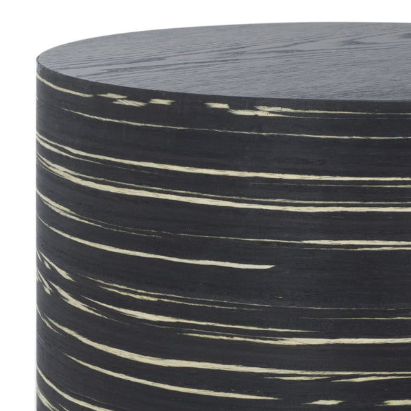Safavieh Bahan Round End Table - Sleek Black Handcrafted Accent For Small Spaces & Modern Decor Solutions ACC2311A