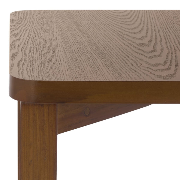 Safavieh Raki Compact End Table With Rope-Woven Shelf - Modern Accent Piece For Living Room And Bedroom Confirmed Walnut In Woven Shelf ACC2312A