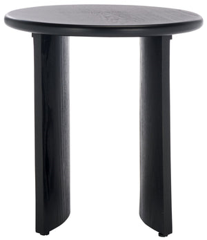 Safavieh Alanka Round End Table – Elevate Your Living Space With Stylish Design And Sturdy Craftsmanship Black Wood Acc2314b