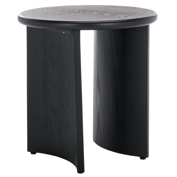 Safavieh Alanka Round End Table – Elevate Your Living Space With Stylish Design And Sturdy Craftsmanship Black Wood Acc2314b