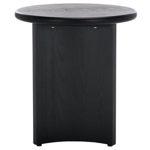 Safavieh Alanka Round End Table – Elevate Your Living Space With Stylish Design And Sturdy Craftsmanship Black Wood Acc2314b