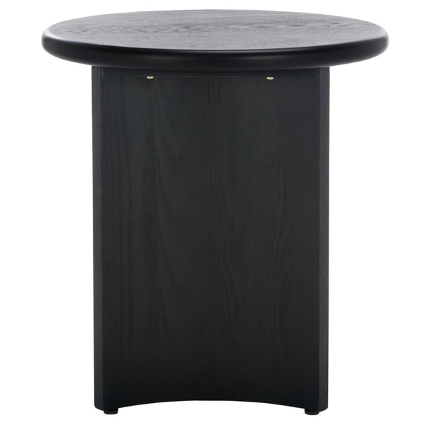 Safavieh Alanka Round End Table – Elevate Your Living Space With Stylish Design And Sturdy Craftsmanship Black Wood Acc2314b