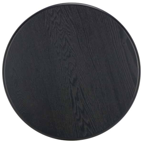 Safavieh Alanka Round End Table – Elevate Your Living Space With Stylish Design And Sturdy Craftsmanship Black Wood Acc2314b