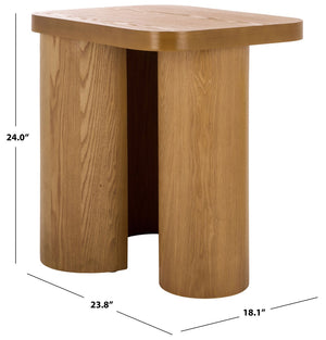 Safavieh Ahani End Table - Elegant Wood Accent Piece For Living Room, Bedroom Or Entryway - Compact & Durable Natural ACC2315A