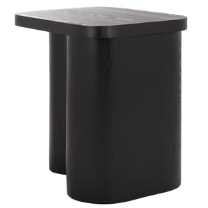 Safavieh Ahani End Table – Exquisite Wood Design With Rustic Charm For Stylish Home Decor And Durability Black Wood Acc2315b