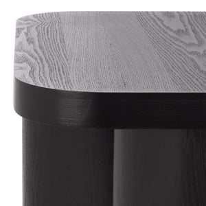 Safavieh Ahani End Table – Exquisite Wood Design With Rustic Charm For Stylish Home Decor And Durability Black Wood Acc2315b