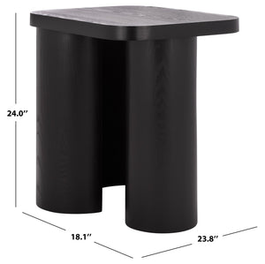 Safavieh Ahani End Table - Elegant Wood Accent Piece For Living Room, Bedroom Or Entryway - Compact & Durable Black ACC2315B