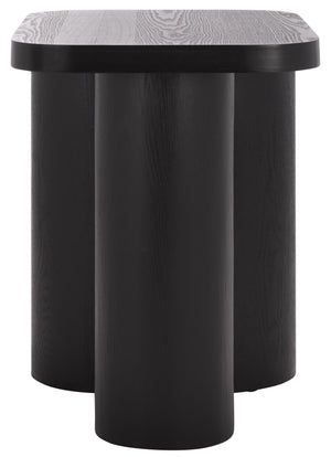 Safavieh Ahani End Table – Exquisite Wood Design With Rustic Charm For Stylish Home Decor And Durability Black Wood Acc2315b