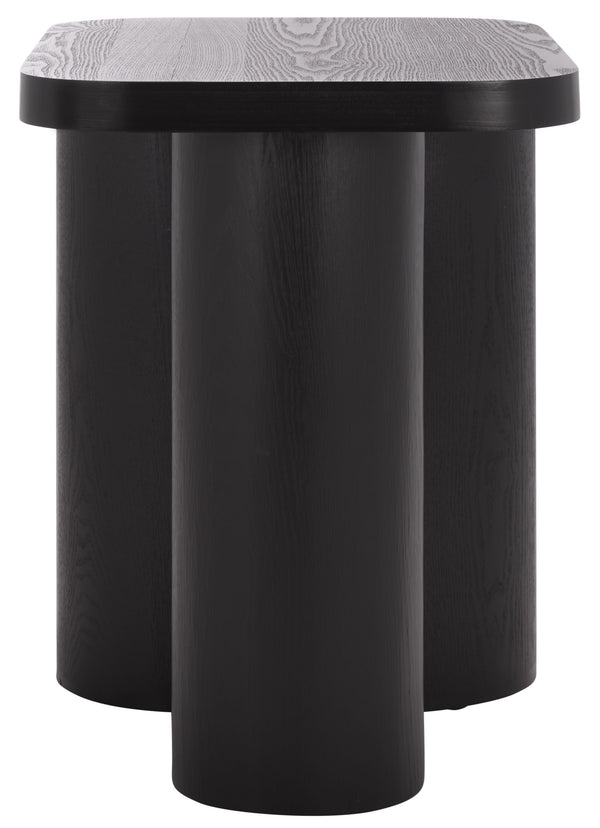 Safavieh Ahani End Table – Exquisite Wood Design With Rustic Charm For Stylish Home Decor And Durability Black Wood Acc2315b