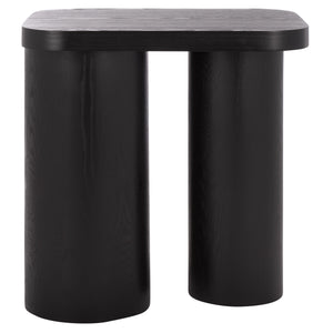 Safavieh Ahani End Table – Exquisite Wood Design With Rustic Charm For Stylish Home Decor And Durability Black Wood Acc2315b