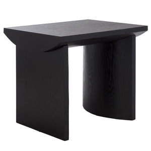 Safavieh Bara End Table - Timeless Walnut Accent For Living Spaces With Durable Design And Elegant Functionality Black ACC2316B