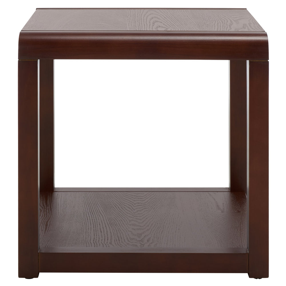 Safavieh Omara 2-tier Side Table - Elegant Wooden Design For Living Room Or Bedroom, Perfect For Decor Display Walnut Wood Acc2318b