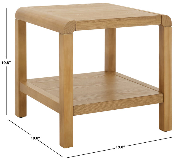 Safavieh Omara Coffee Table With Shelf - Stylish And Durable Living Room Centerpiece For Effortless Decor Natural Wood Acc2319a