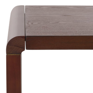 Safavieh Omara Coffee Table With Shelf - Stylish And Durable Living Room Centerpiece For Effortless Decor Walnut Wood Acc2319b