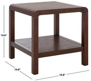 Safavieh Omara Coffee Table With Shelf - Stylish And Durable Living Room Centerpiece For Effortless Decor Walnut Wood Acc2319b