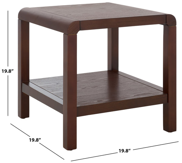 Safavieh Omara Coffee Table With Shelf - Stylish And Durable Living Room Centerpiece For Effortless Decor Walnut Wood Acc2319b