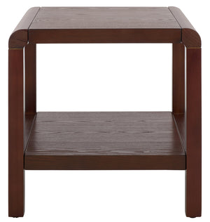 Safavieh Omara Coffee Table With Shelf - Stylish And Durable Living Room Centerpiece For Effortless Decor Walnut Wood Acc2319b