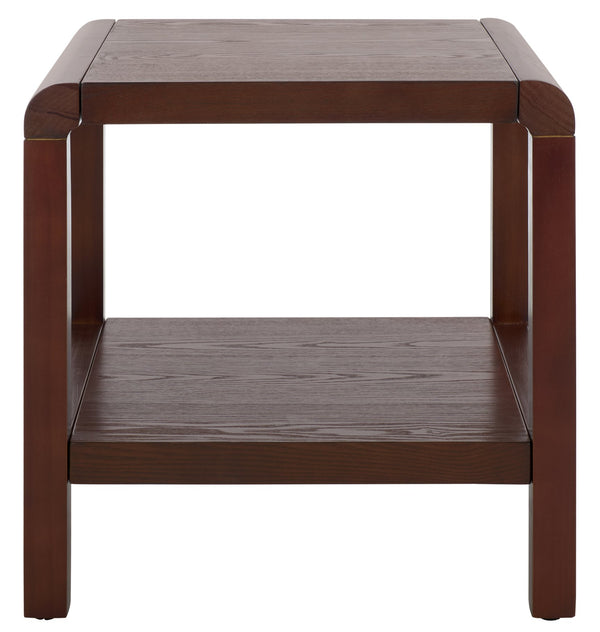 Safavieh Omara Coffee Table With Shelf - Stylish And Durable Living Room Centerpiece For Effortless Decor Walnut Wood Acc2319b