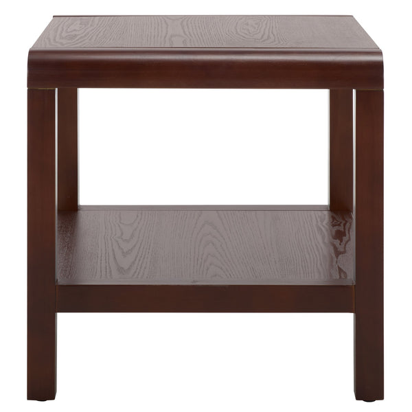 Safavieh Omara Coffee Table With Shelf - Stylish And Durable Living Room Centerpiece For Effortless Decor Walnut Wood Acc2319b