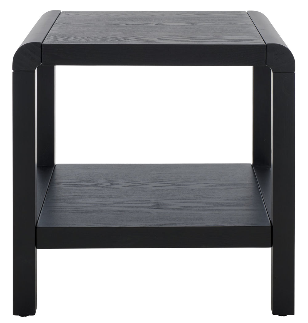 Safavieh Omara Coffee Table With Shelf - Stylish And Durable Living Room Centerpiece For Effortless Decor Black Wood Acc2319c