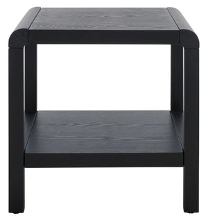 Safavieh Omara Coffee Table With Shelf - Stylish And Durable Living Room Centerpiece For Effortless Decor Black Wood Acc2319c